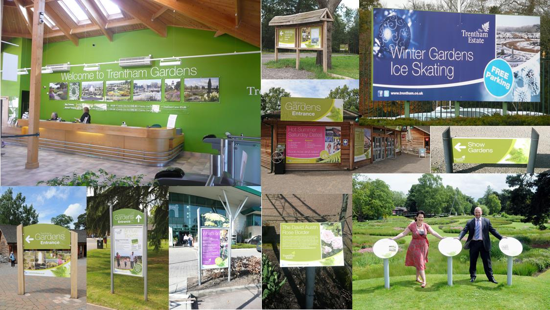 The Trentham Estate visitor attraction signage