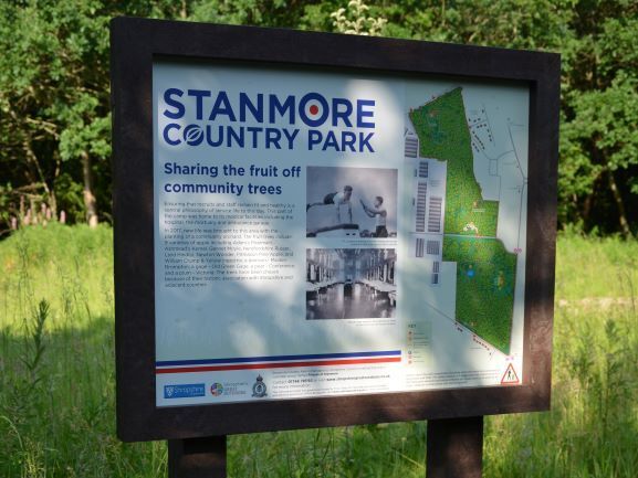 Stanmore Country Park Recycled Plastic Interpretation Sign