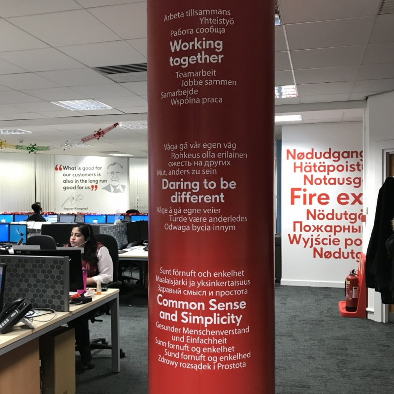 Ikano upgrades Telford office with unique graphics