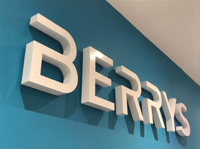 Berrys Built Up Letters for Signs