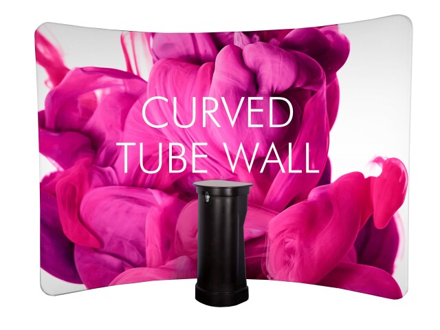 Curved Fabric Wall