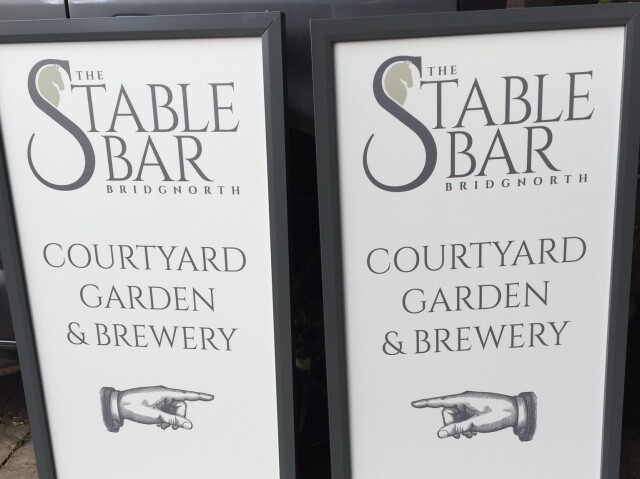 Stable Bar Framed Sign Board