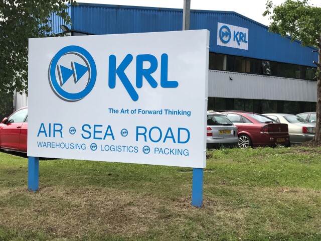 KRL Roadside Post Sign