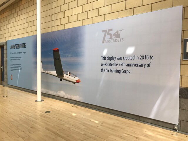 RAF Cosford Museum Wall Mounted Tension Fabric Display